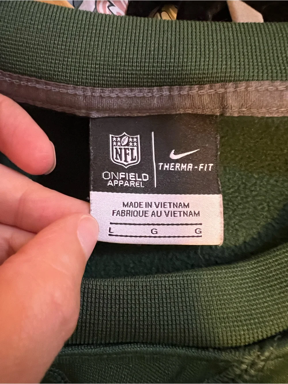 Nike NFL On Field Apparel Green Bay Packers Crewneck Sweatshirt